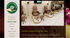 Desktop Screenshot of pamperedhandsnailsalonutc.com